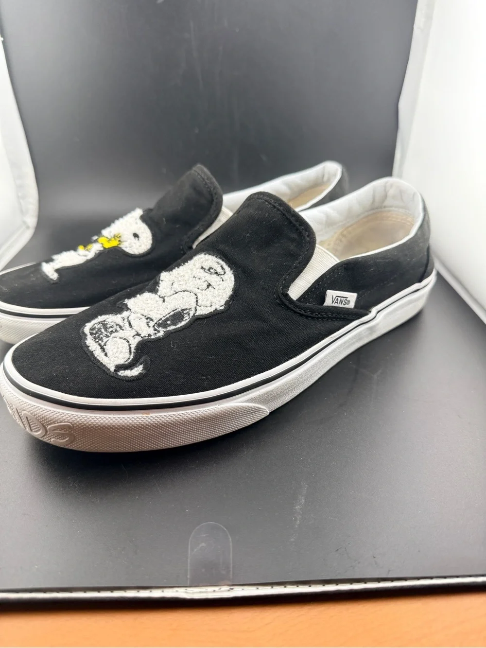 Rare Limited Edition Vans Slip-On Sneakers with Peanuts Embroidery
